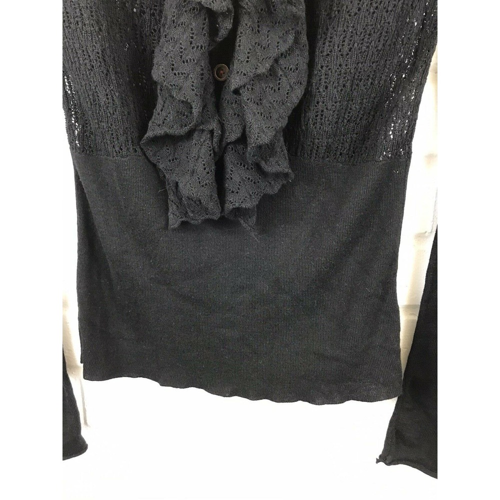 New Free People Crochet Long Sleeve Top - Picture 4 of 7